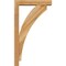 Ekena Millwork Thorton Block Rough Sawn Bracket w/ Offset Brace, Western Red Cedar, 4"W x 16"D x 28"H BKT0402X16X28THR05RWR - alternate 3